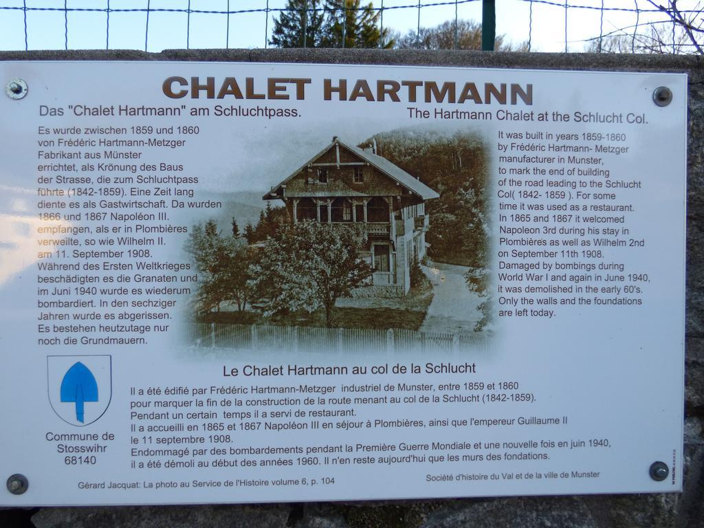 Hotel Restaurant Du Chalet Stosswihr Zewnętrze zdjęcie